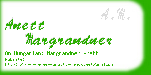 anett margrandner business card